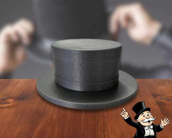 Enhance Your Gaming Experience with Our Unique 3D Printed Top Hat Token – In a Variety of 15 Colors!